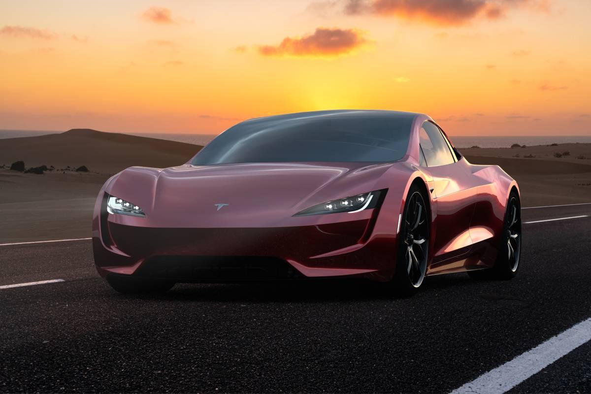 Tesla Roadster автомобиль электрокар